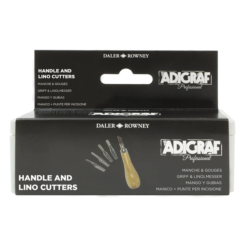 DALER ROWNEY Adigraf professionelles Linolschnitt-Set 5-tlg.