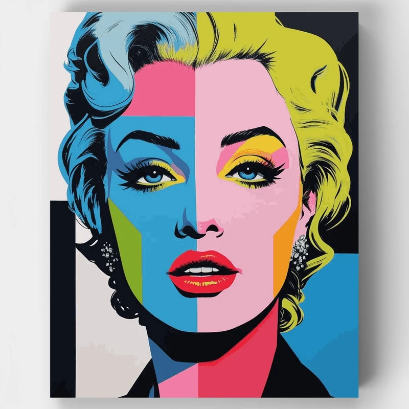Pop Art Portrait - Paint by Numbers Kit
