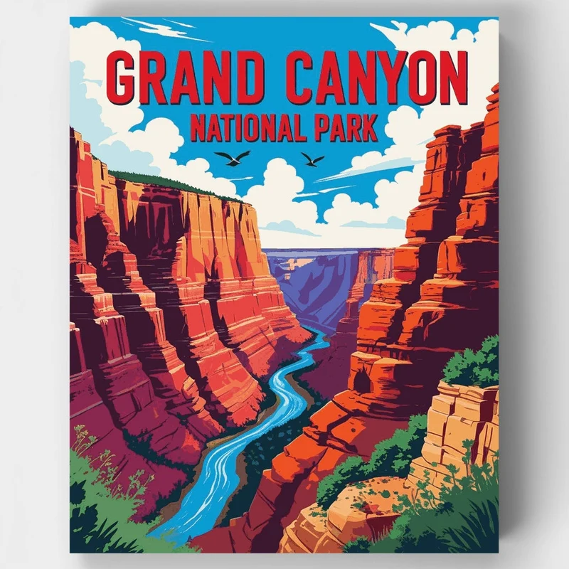 Grand Canyon National Park - Paint by Numbers Kit