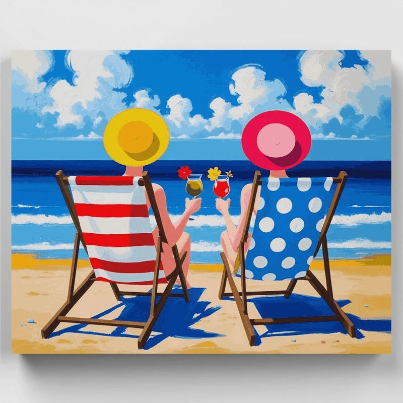 Beach Day Bliss - Paint by Numbers Kit
