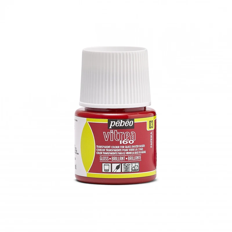 Boja za vitraj za staklo Pebeo Vitrea 160 sjajna 45 ml