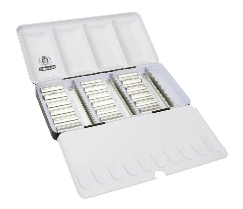 Празна метална кутия Schmincke за 18 x 5 ml тубички