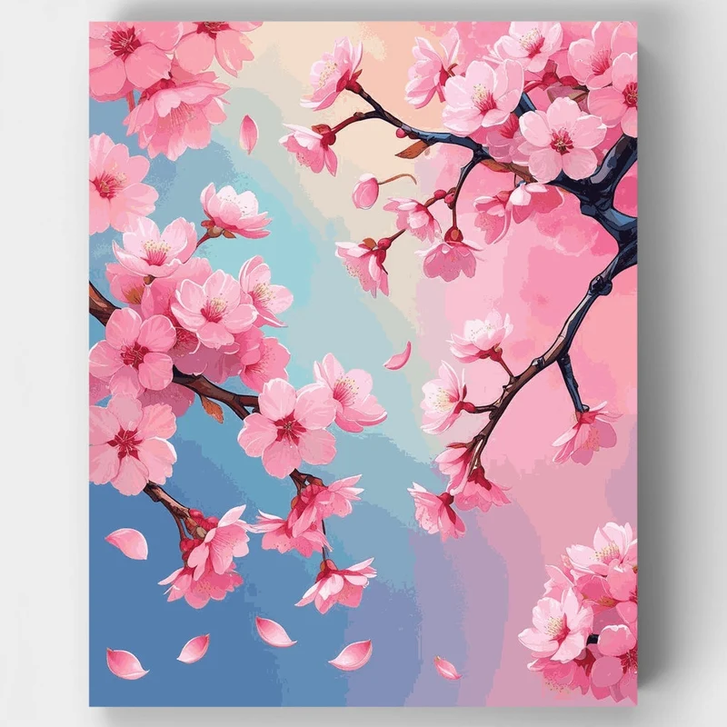 Cherry Blossom Branch - Paint by Numbers Kit