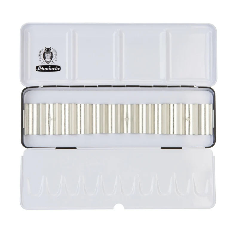 Scatola in metallo vuota Schmincke per 12 tubetti da 5 ml