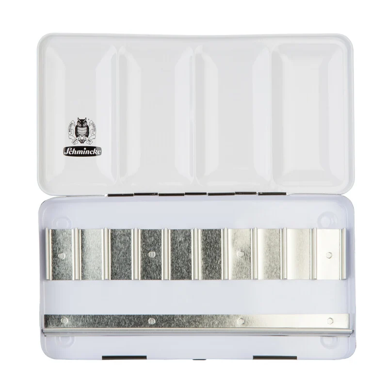Scatola di metallo vuota Schmincke per 10 tubi da 15 ml