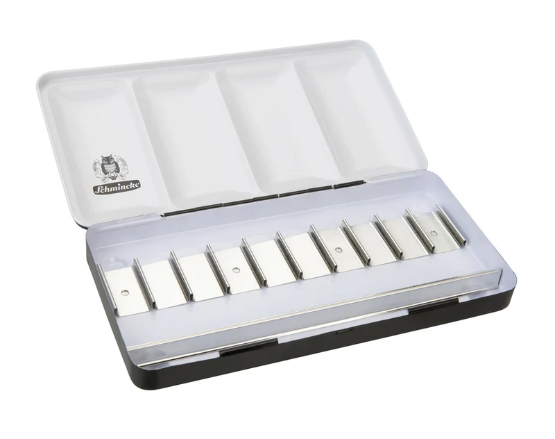 Μεταλλική άδεια κασετίνα Schmincke για 10 x 15 ml σωληνάρια
