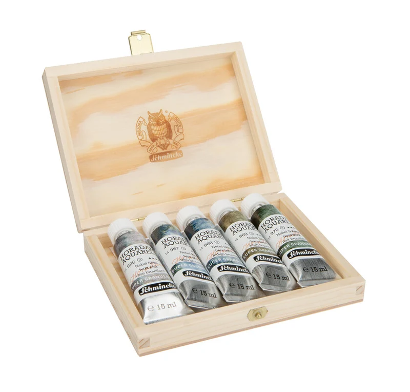 Schmincke HORADAM Supergranulation Aquarellfarben-Set haze, 5 x 15 ml