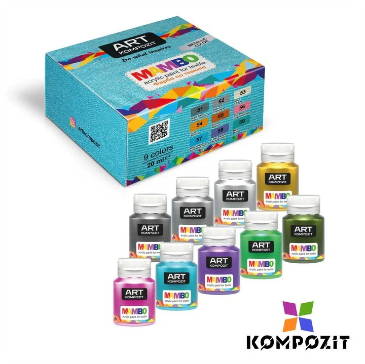 Комплект бои за текстил и кожа Mambo Metallic