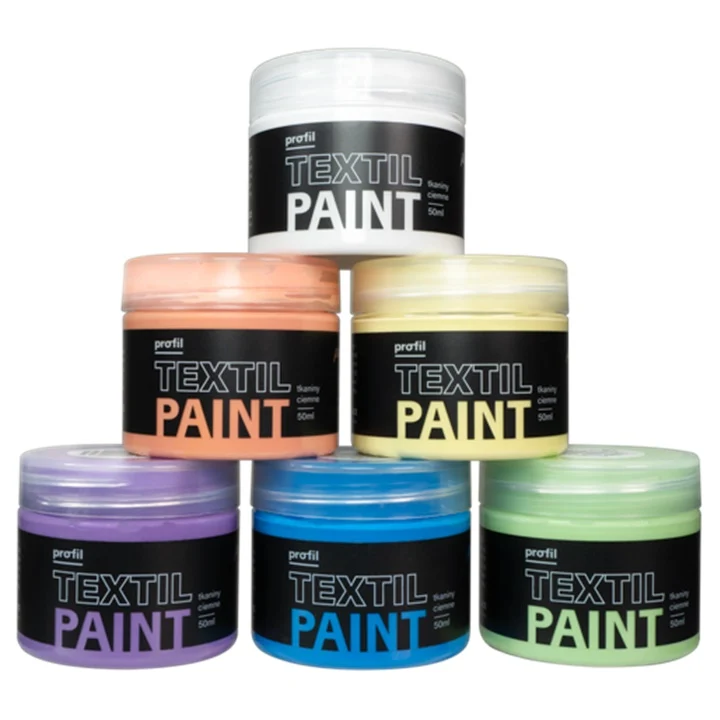 Комплект бои за тъмен текстил Profil - Pastel Candy 6 x 50 ml