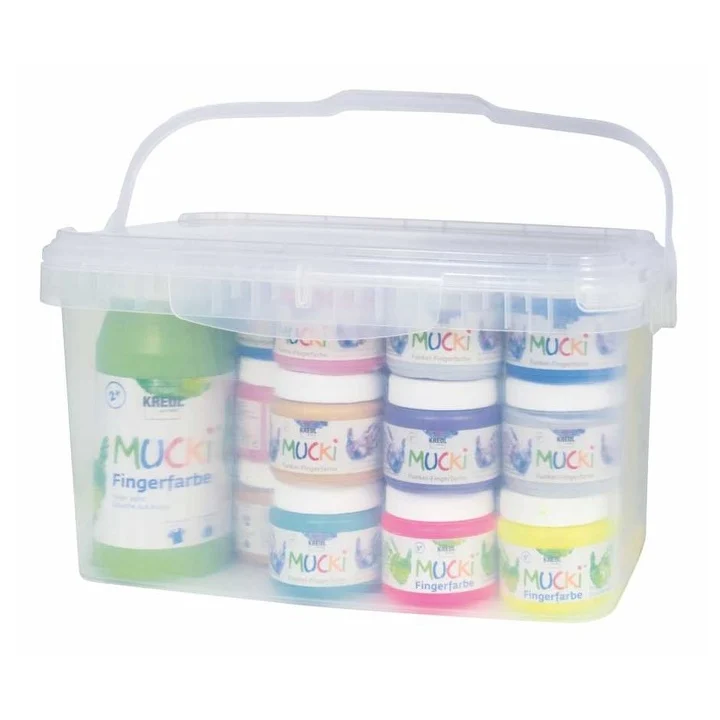 Комплект бои за рисуване с пръсти MUCKI - KREUL / Big Box 20 броя