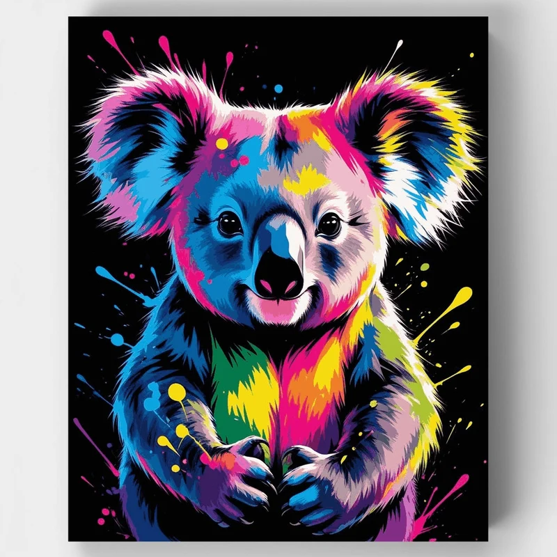 Colorful Koala - Paint by Numbers Kit