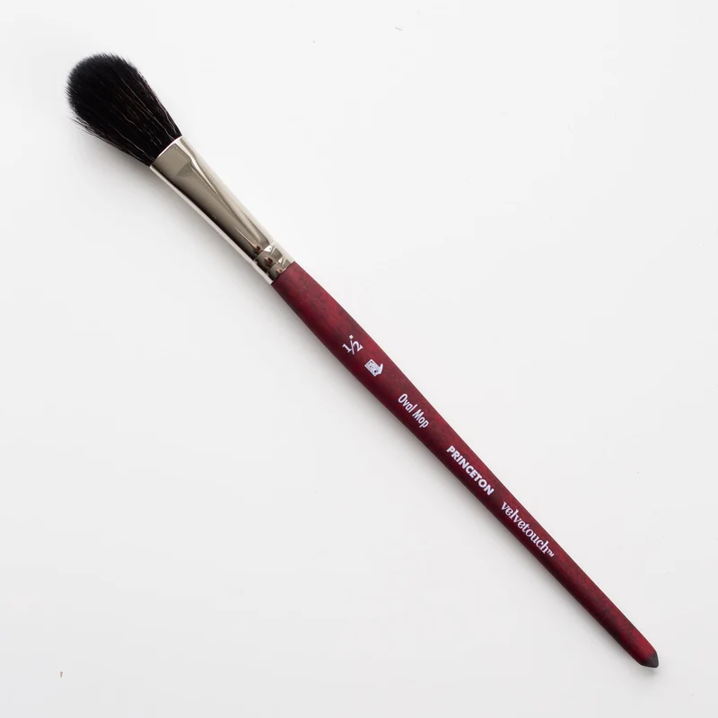 Universalpinsel PRINCETON Velvetouch Oval Mop mit kurzem Stiel