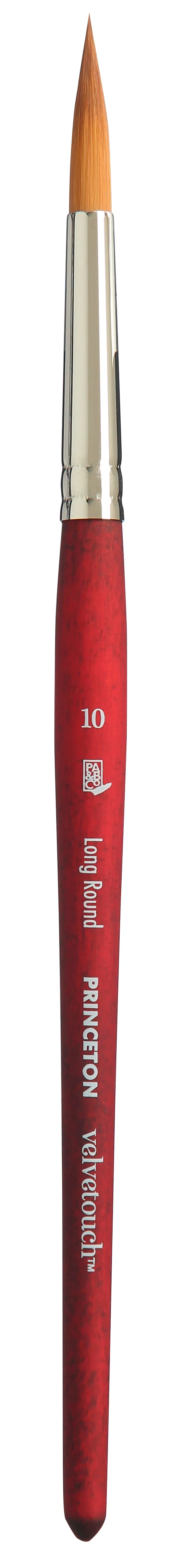 PRINCETON Velvetouch Universal-Rundpinsel Long Round mit kurzem Stiel