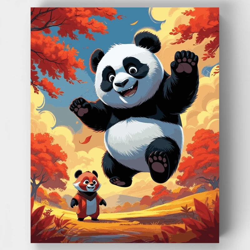 Panda Adventure - Paint by Numbers Kit