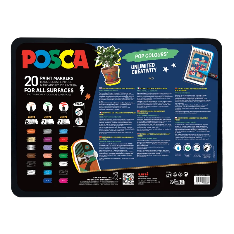 Комплект акрилни маркери Posca – различни варианти