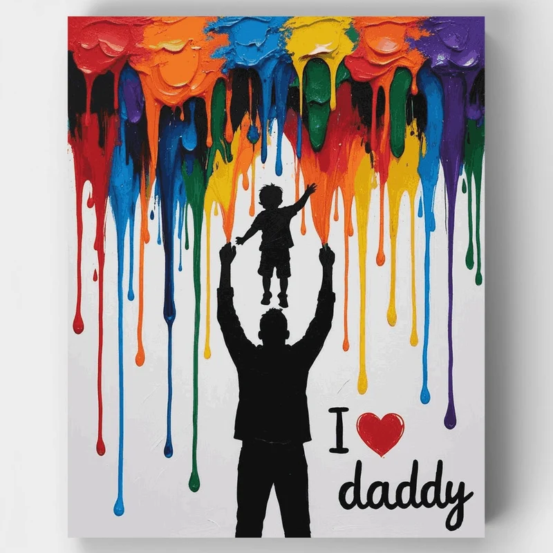 I Love Daddy - Paint by Numbers Kit