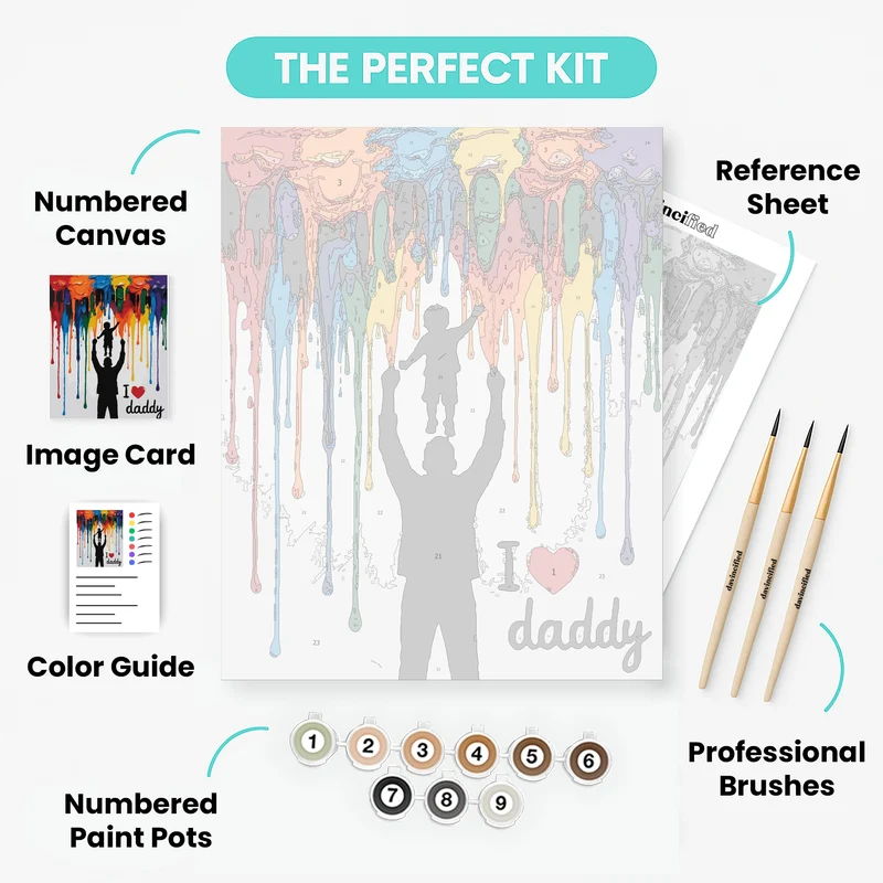 I Love Daddy - Paint by Numbers Kit