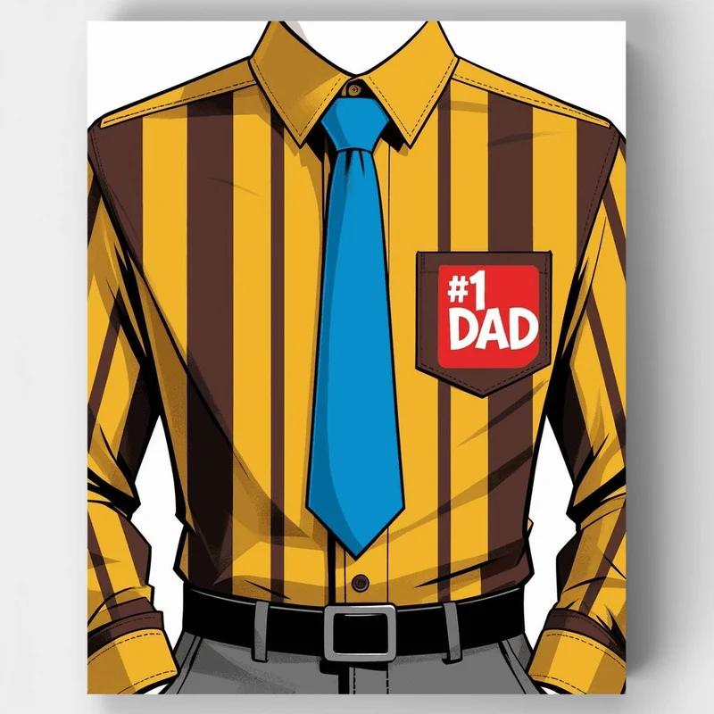 #1 Dad Shirt - Paint by Numbers Kit