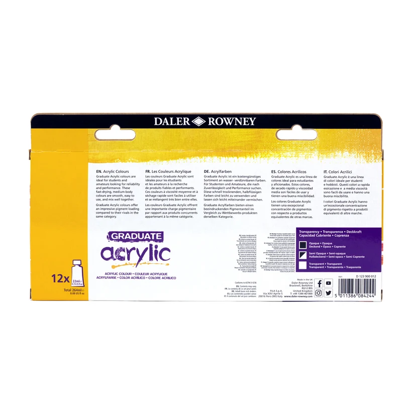 DALER ROWNEY Graduate Acrylfarben-Set