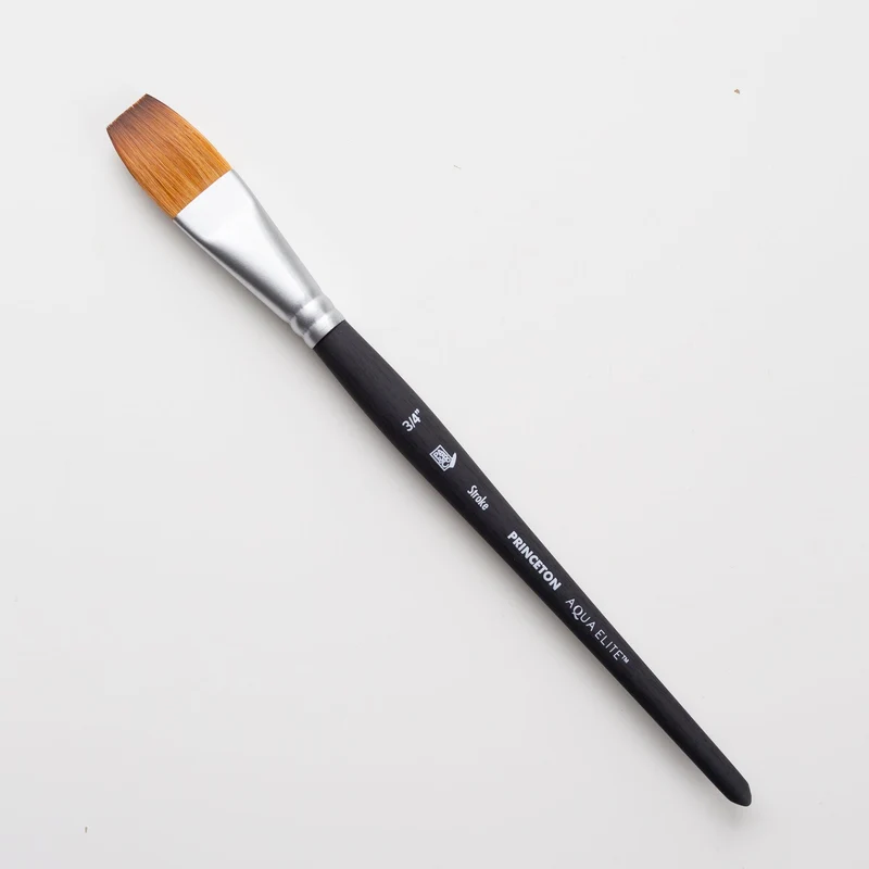 Pennello piatto per acquerello PRINCETON Aqua Elite sintetico Kolinsky Stroke