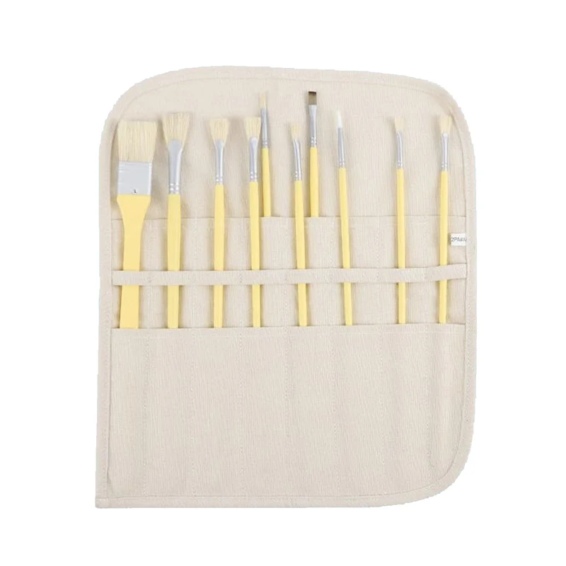 Canvas Brush Roll Organizer