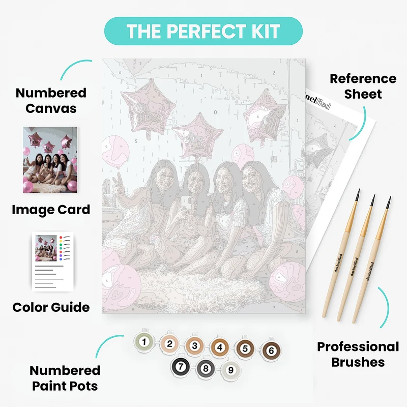 Galentine's Day Celebration - Paint by Numbers Kit