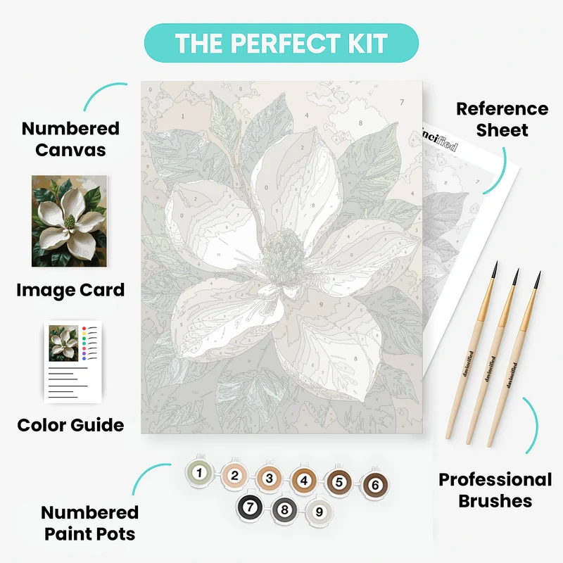 Magnolia Blossom - Paint by Numbers Kit