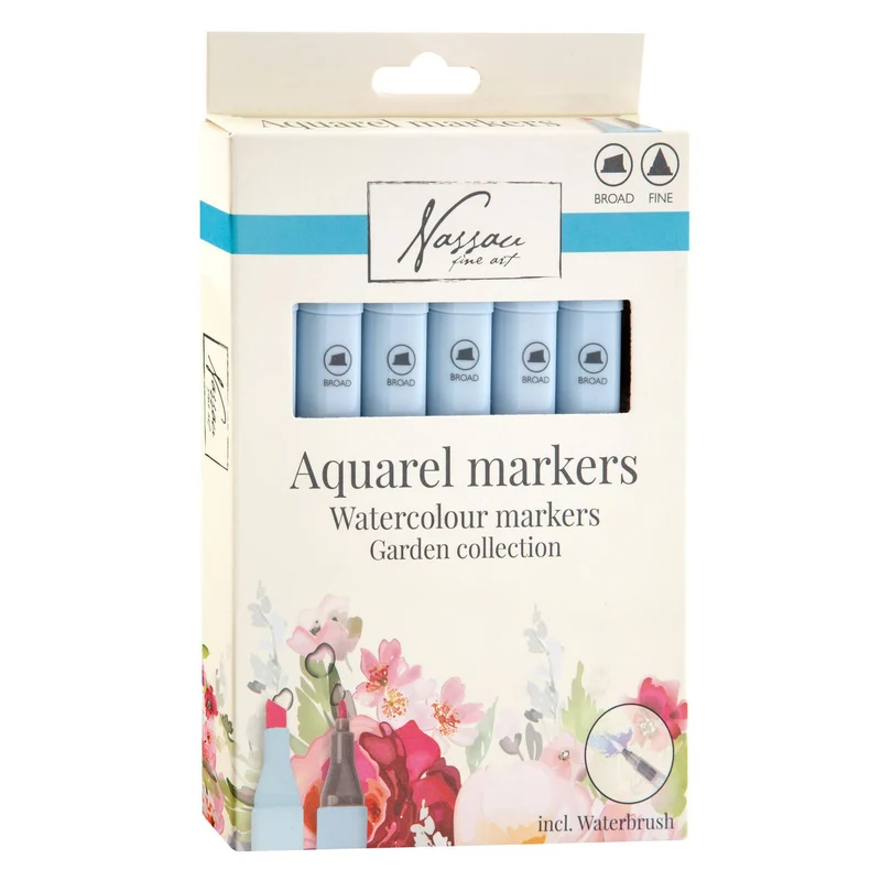 Komplet akvarelnih flomastrov Nassau Garden Collection - 7-delni