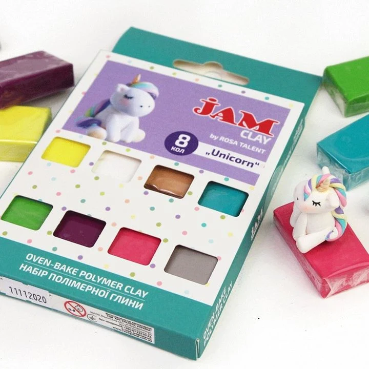 Polimerna masa Rosa Talent - komplet Unicorn 8 x 20 g