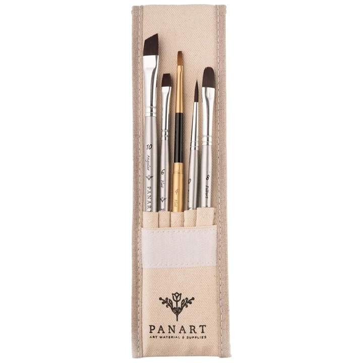 PanArt ATL-02 Комплект от 5 четки в памучен калъф