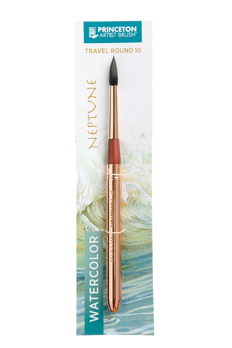 PRINCETON Neptune runder Reise-Aquarellpinsel Synthetik-Fehhaar