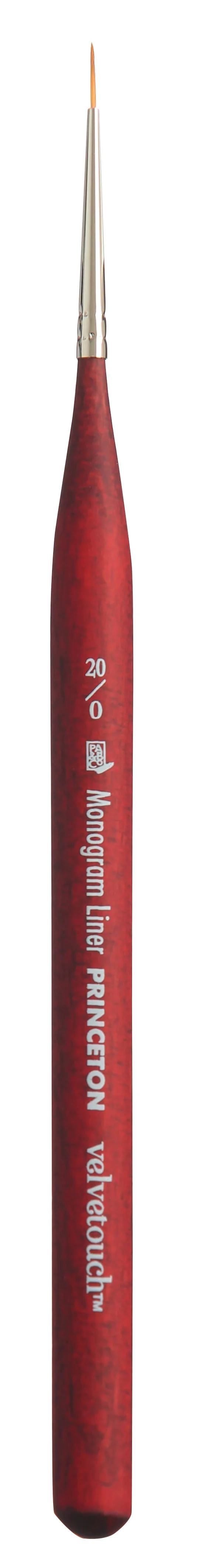 Συνθετικό πινέλο πολλαπλών χρήσεων PRINCETON Velvetouch Monogram Liner μέγεθος 20/0