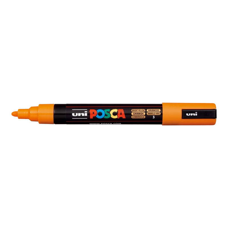 Μαρκαδόρος Posca PC-5M, 1,8 - 2,5 mm, έντονο κίτρινο (3)