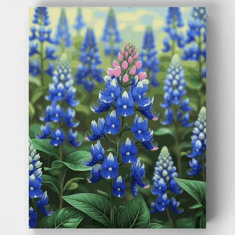 Bluebonnet Wildflower Field - Paint by Numbers Kit