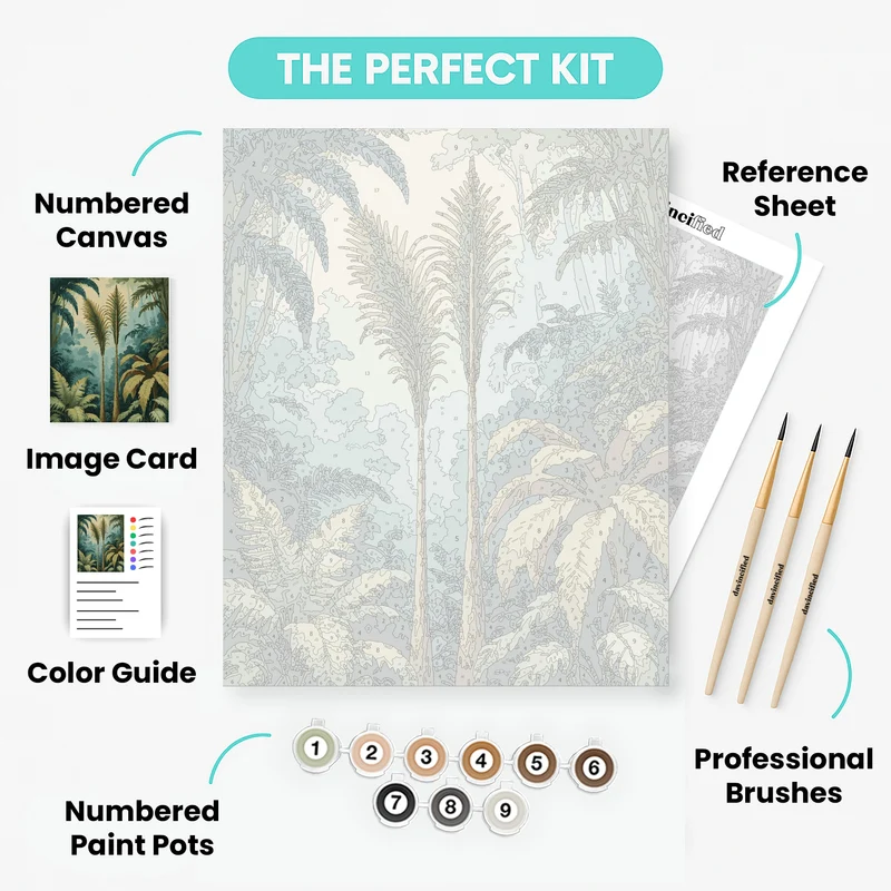 Tropical Jungle Paradise - Paint by Numbers Kit