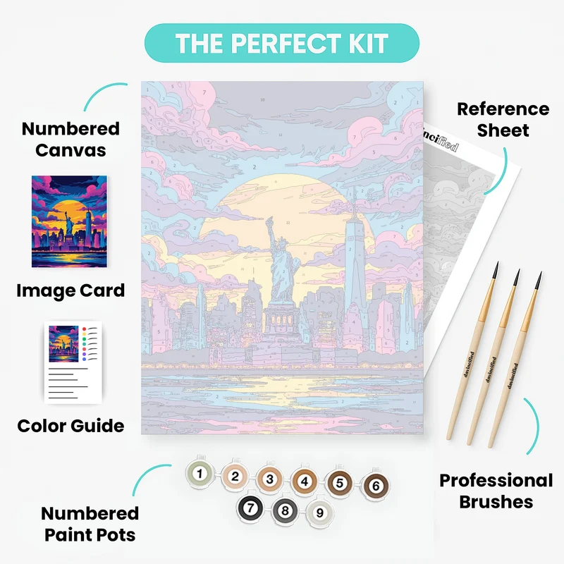 New York City Sunset - Paint by Numbers Kit