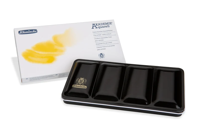 Μεταλλική κασετίνα ακουαρέλας Schmincke AKADEMIE Aquarell – 24 ολόκληρες κυψέλες