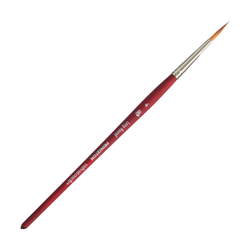 PRINCETON Velvetouch univerzálny okrúhly štetec Long Round s krátkou rúčkou