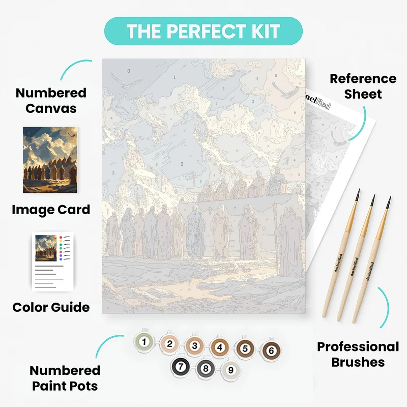 Mountain Council Gathering - Paint by Numbers Kit