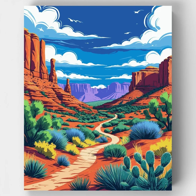 Desert Canyon Adventure - Paint by Numbers Kit