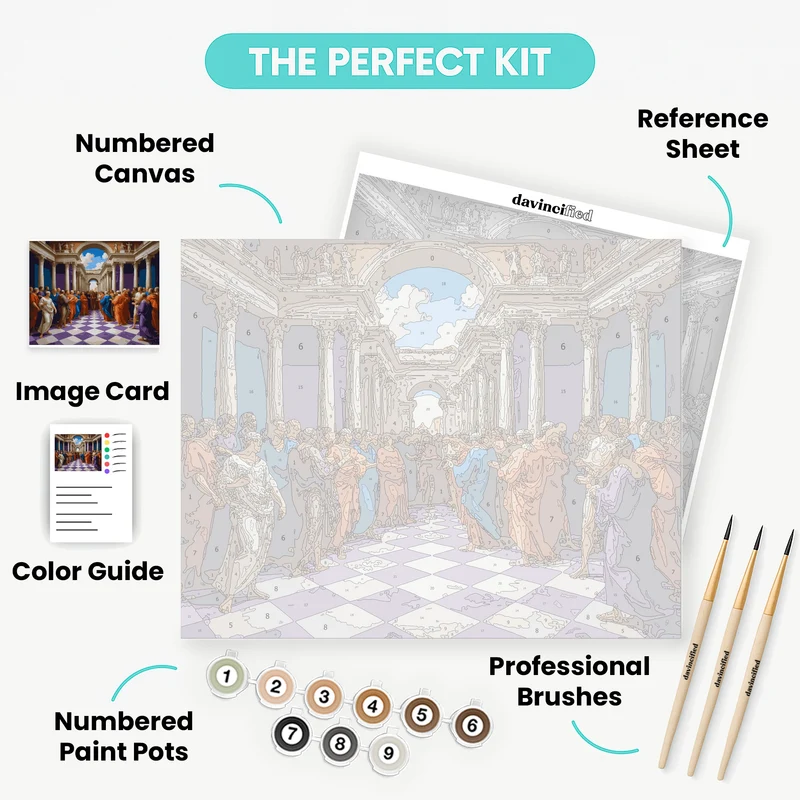 Ancient Roman Senate Gathering - Paint by Numbers Kit