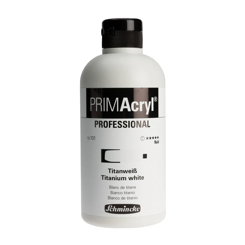 Ακρυλικό χρώμα Schmincke PRIMAcryl Professional Fluid 500 ml – λευκό του τιτανίου