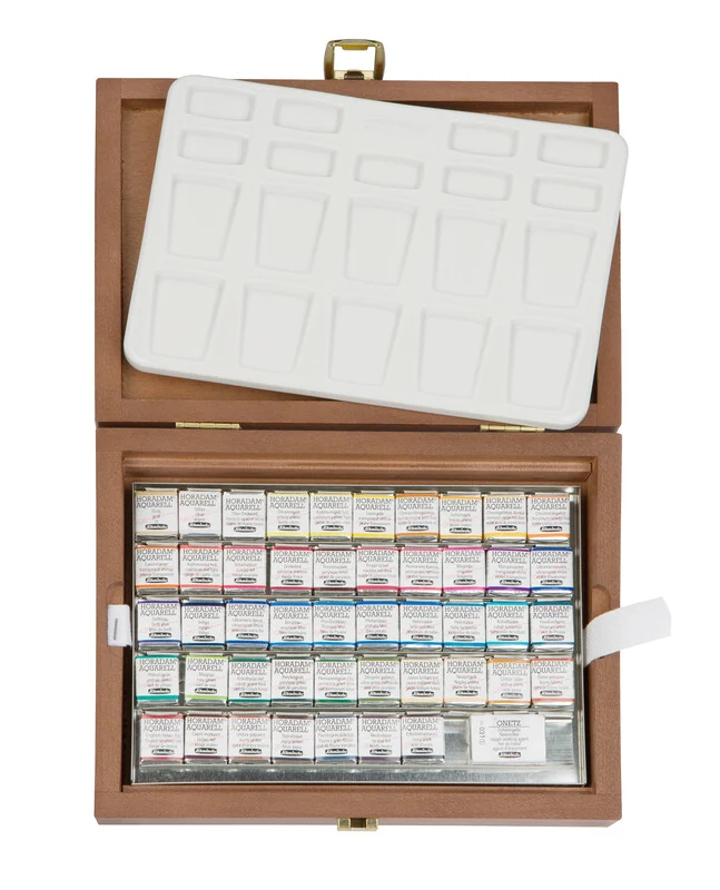 Leseni akvarelni set Schmincke HORADAM – 48 × 1/2 posodica