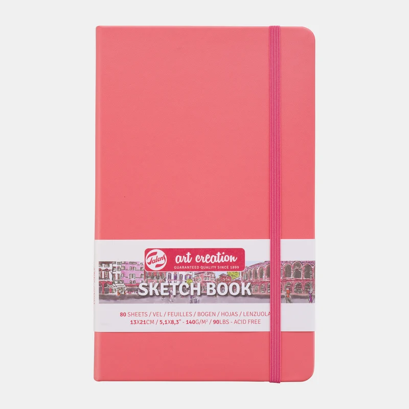 Skicirka Royal Talens Art Creation Coral 13 x 21 cm – 140 g/m², 80 listov, trda vezava