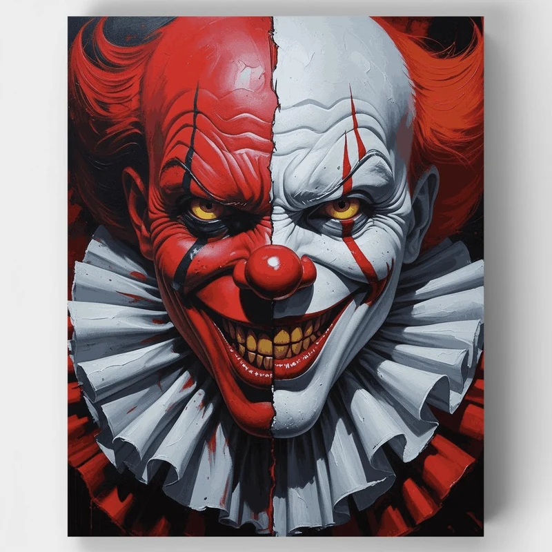 Demonic Clown - Paint by Numbers Kit