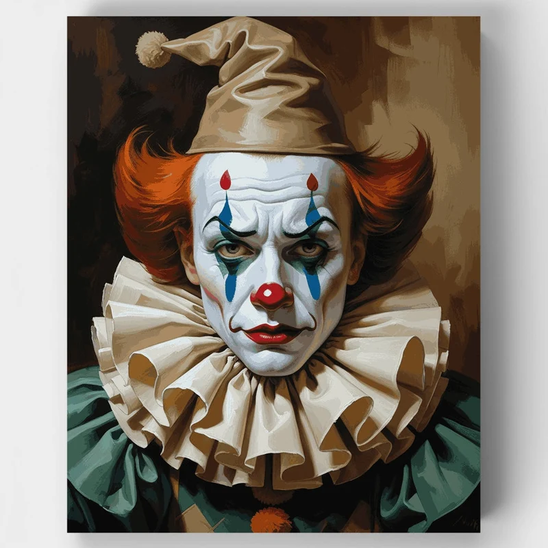 Haunting Clown - Paint by Numbers Kit