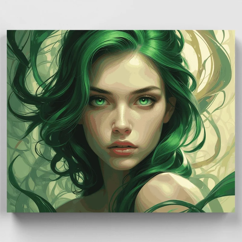 Emerald Gaze - Paint by Numbers Kit