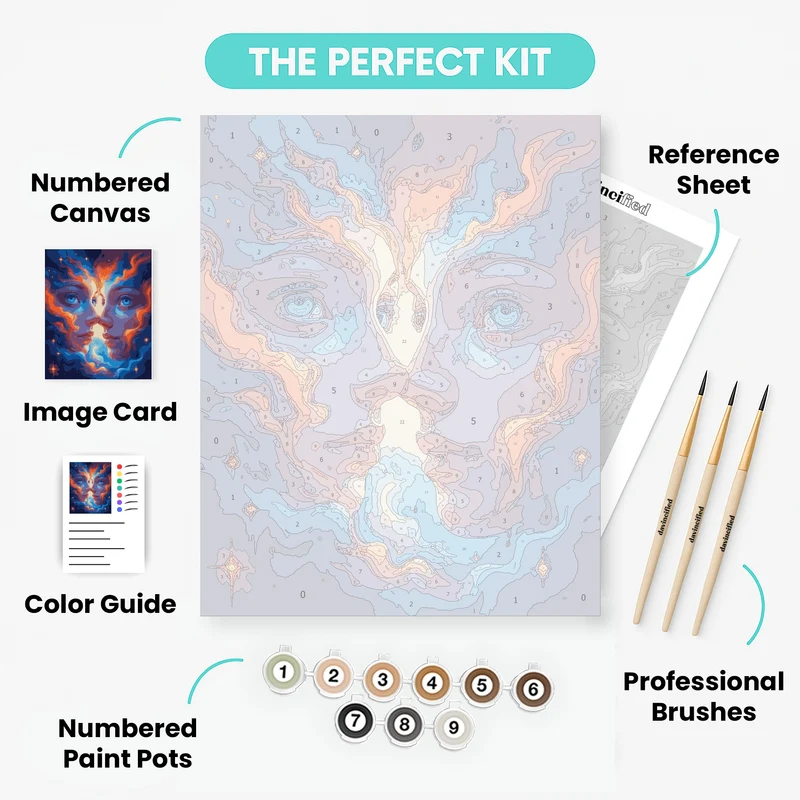 Cosmic Connection - Paint by Numbers Kit