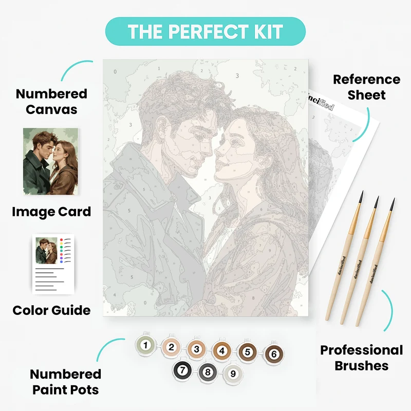 Romantic Couple - Paint by Numbers Kit