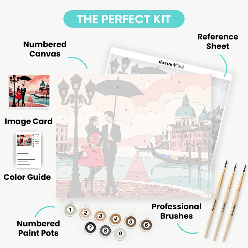 Romantic Venice - Paint by Numbers Kit